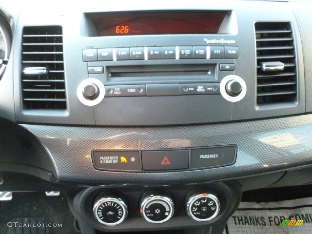 2010 Lancer Evolution GSR - Wicked White / Black Sport Fabric photo #24