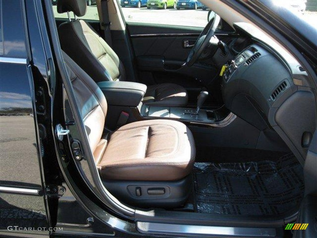 2011 Azera GLS - Black Onyx Pearl / Brown photo #25