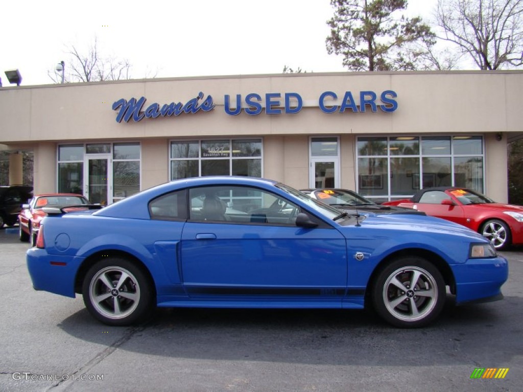 2004 Mustang Mach 1 Coupe - Azure Blue / Dark Charcoal photo #1