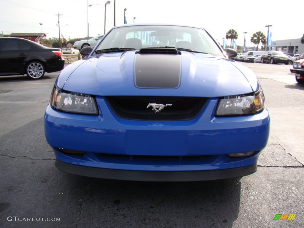 2004 Mustang Mach 1 Coupe - Azure Blue / Dark Charcoal photo #3