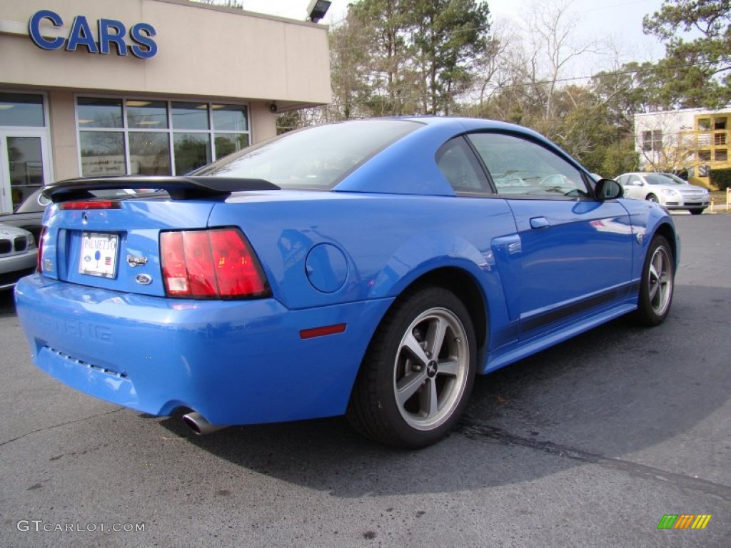 2004 Mustang Mach 1 Coupe - Azure Blue / Dark Charcoal photo #8