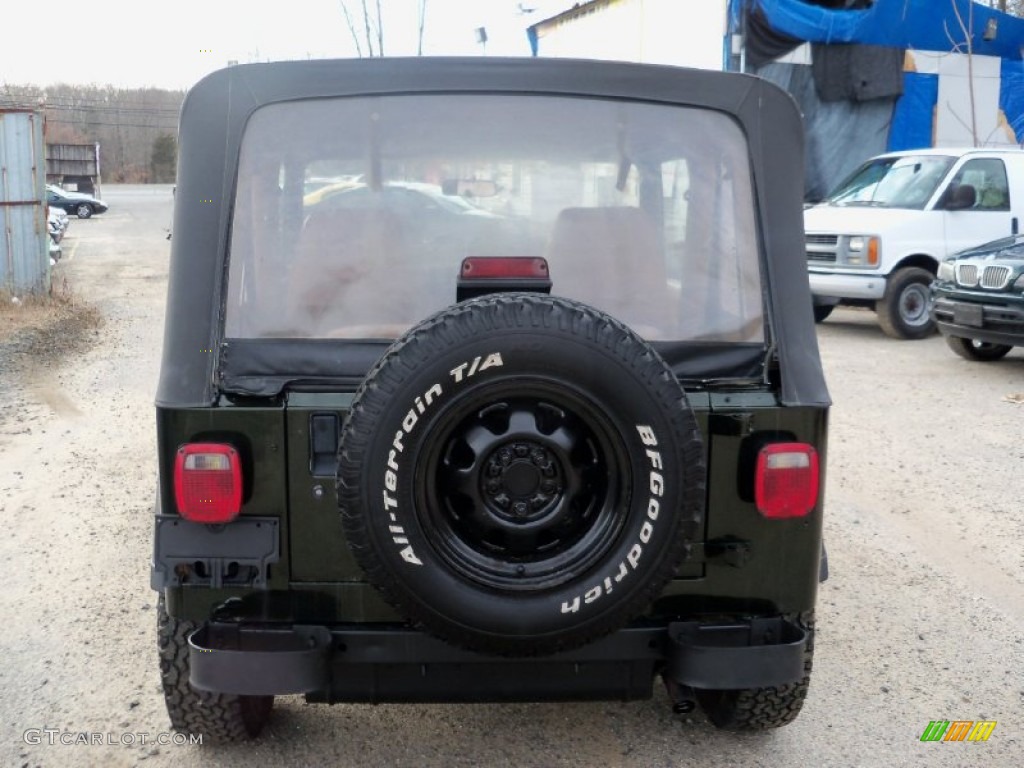 1995 Wrangler S 4x4 - Moss Green Pearl / Spice Beige photo #4