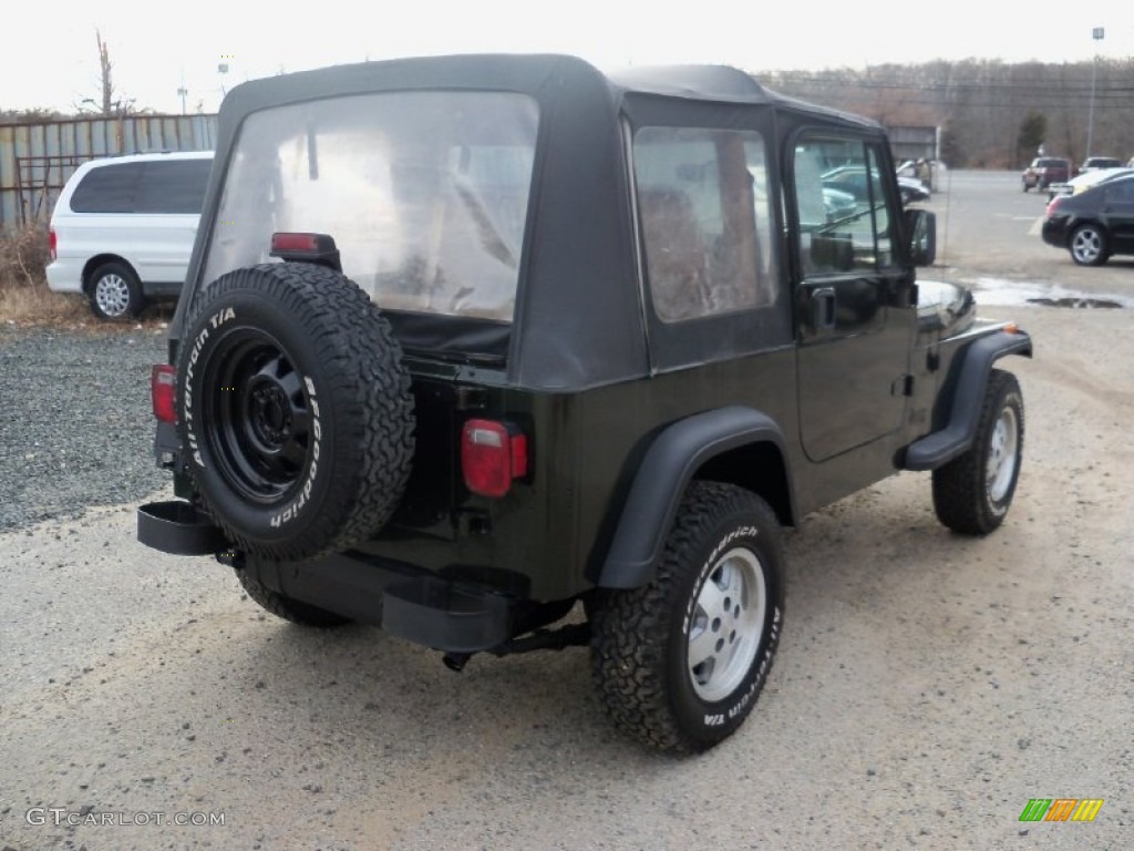 1995 Wrangler S 4x4 - Moss Green Pearl / Spice Beige photo #5