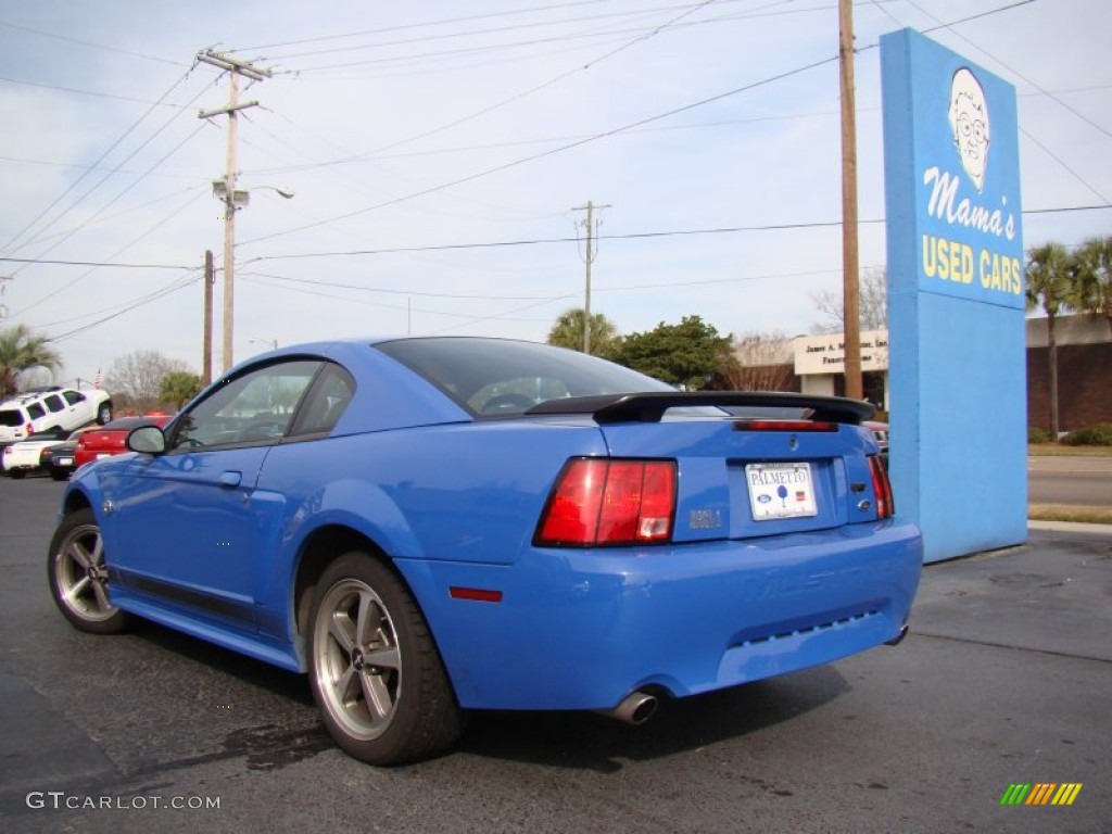 2004 Mustang Mach 1 Coupe - Azure Blue / Dark Charcoal photo #28