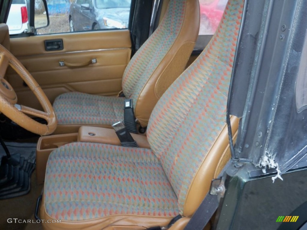 1995 Wrangler S 4x4 - Moss Green Pearl / Spice Beige photo #10