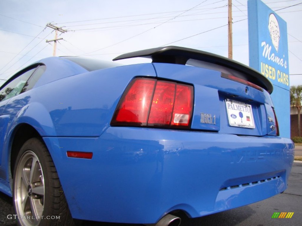 2004 Mustang Mach 1 Coupe - Azure Blue / Dark Charcoal photo #34