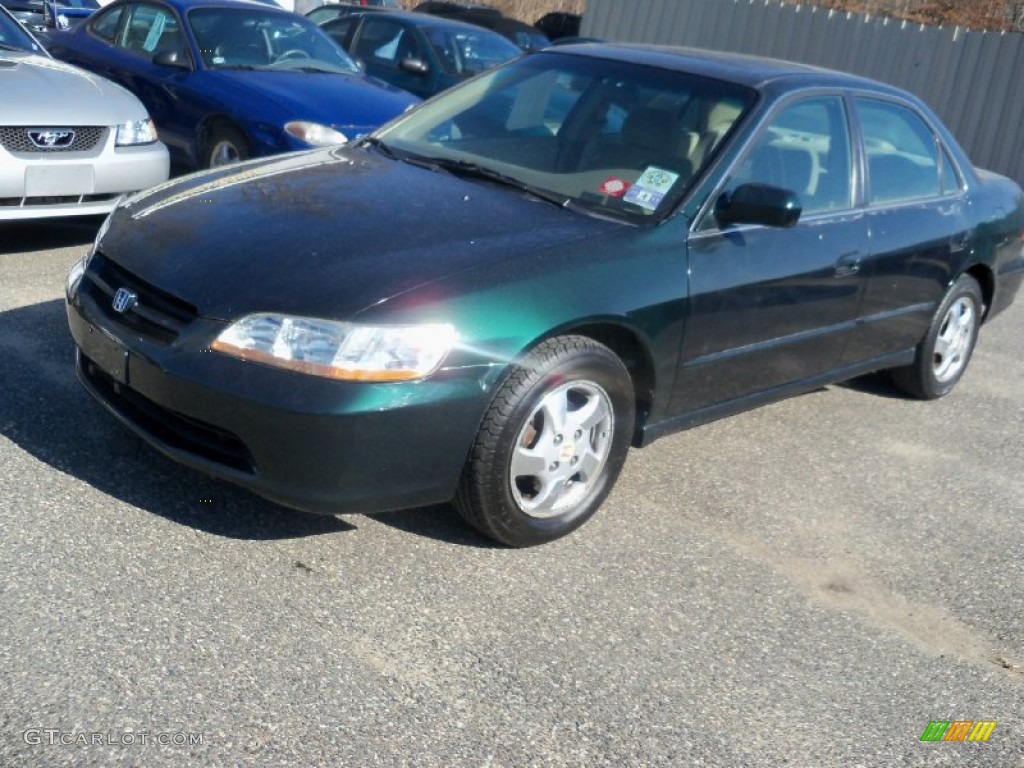 1998 Accord EX Sedan - Dark Emerald Pearl / Quartz photo #2