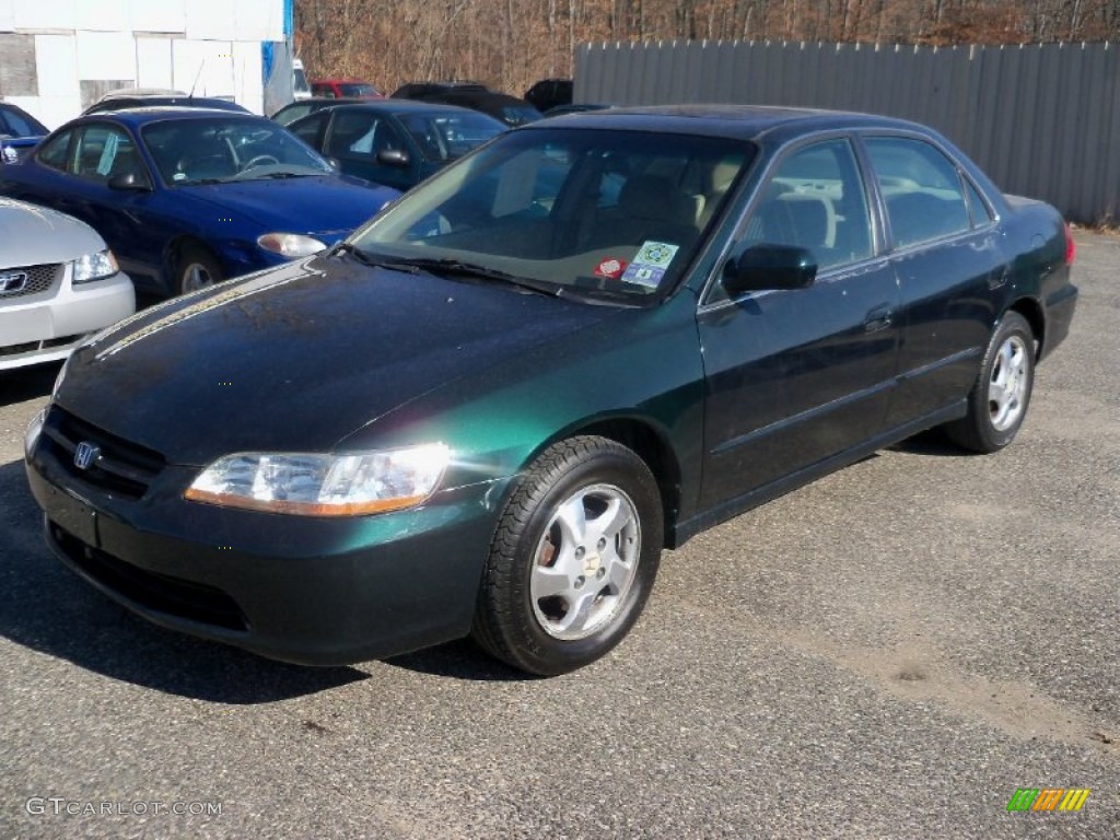 1998 Accord EX Sedan - Dark Emerald Pearl / Quartz photo #3