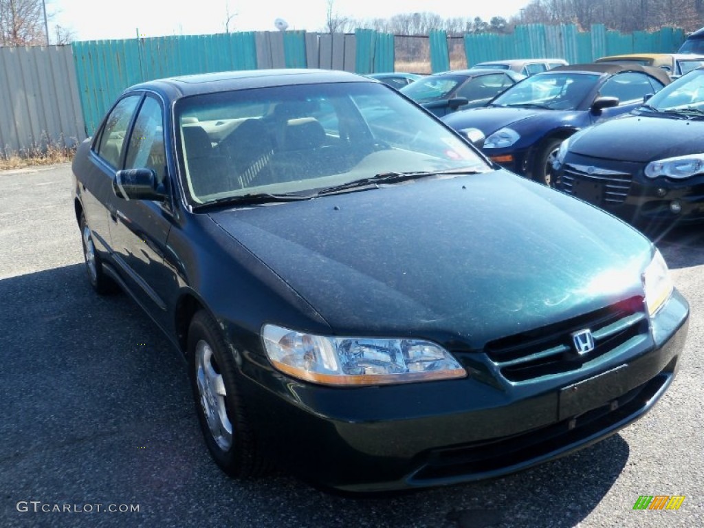 1998 Accord EX Sedan - Dark Emerald Pearl / Quartz photo #4