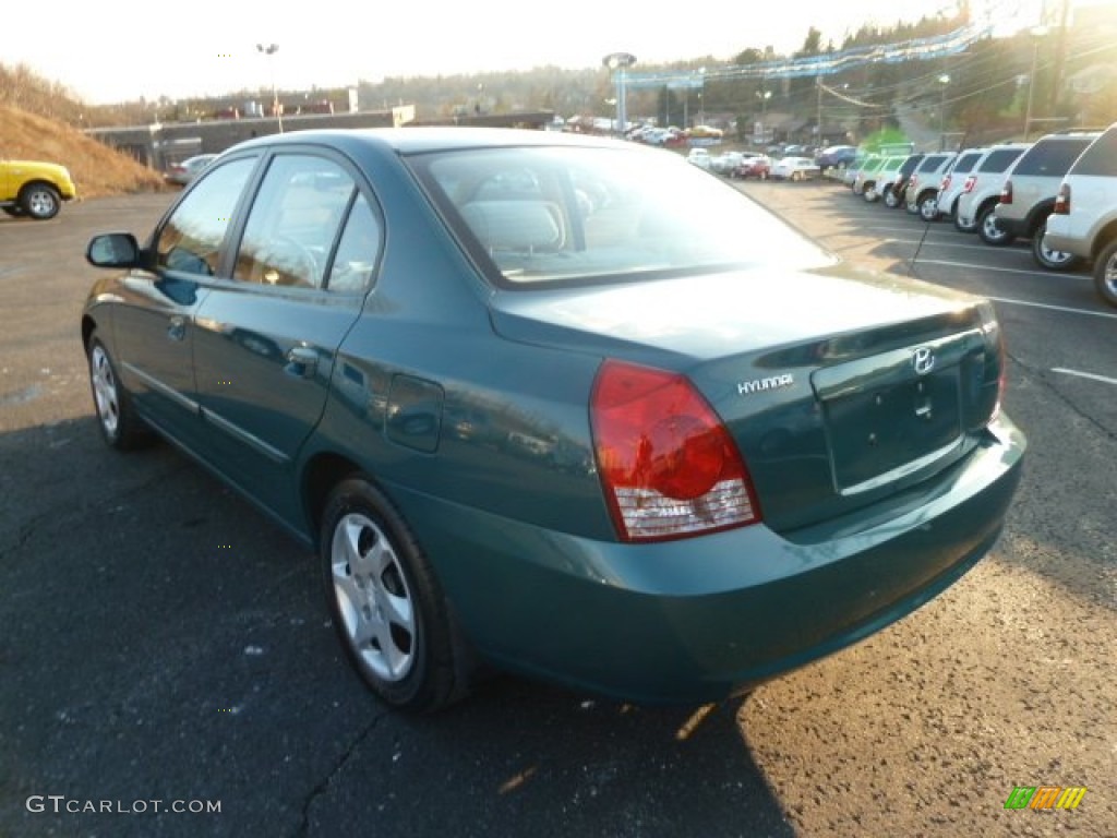 2006 Elantra GLS Sedan - Spruce Green / Beige photo #4