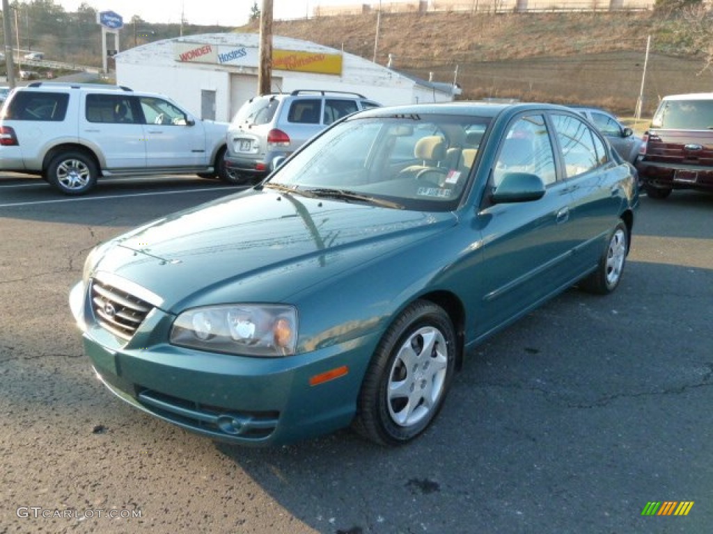 2006 Elantra GLS Sedan - Spruce Green / Beige photo #5