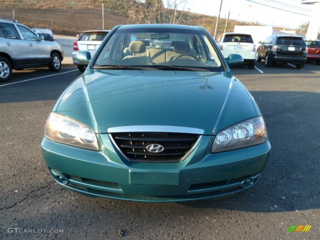 2006 Elantra GLS Sedan - Spruce Green / Beige photo #6