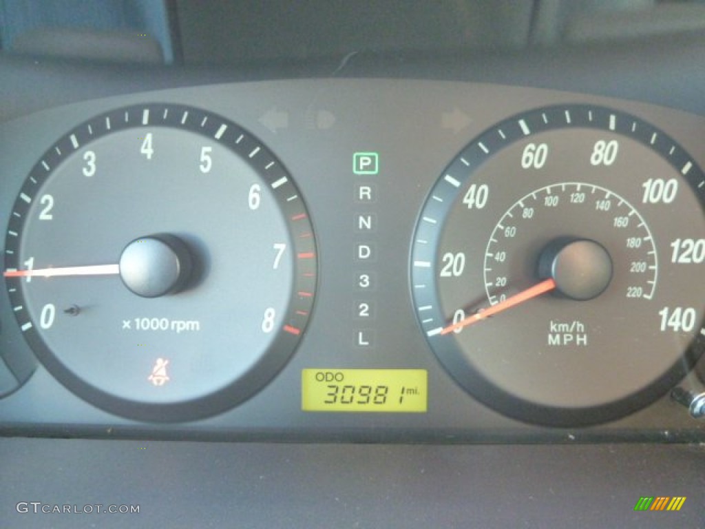 2006 Elantra GLS Sedan - Spruce Green / Beige photo #14