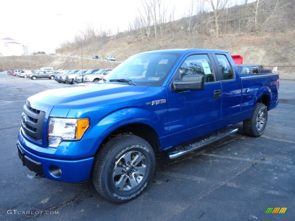 Blue Flame Metallic 2012 Ford F150 STX SuperCab 4x4 Exterior Photo #61233049