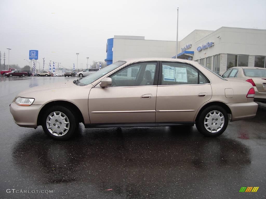 2002 Accord LX Sedan - Naples Gold Metallic / Ivory photo #2