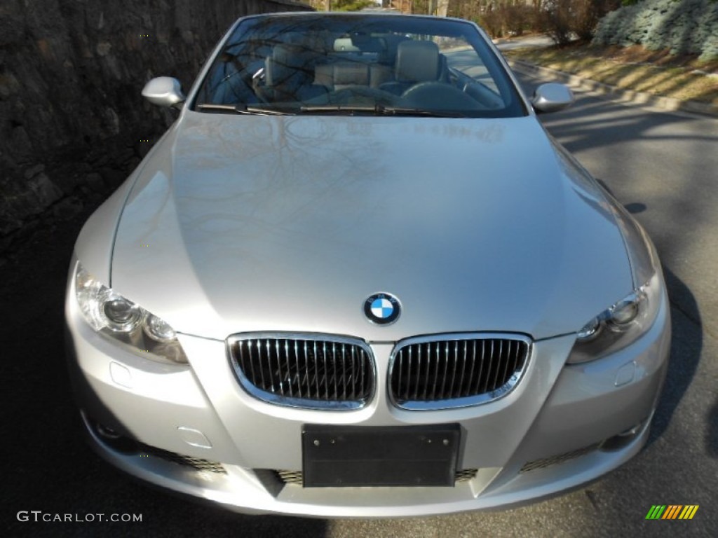 2007 3 Series 335i Convertible - Titanium Silver Metallic / Black photo #3