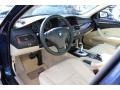 Cream Beige 2009 BMW 5 Series 528xi Sedan Dashboard