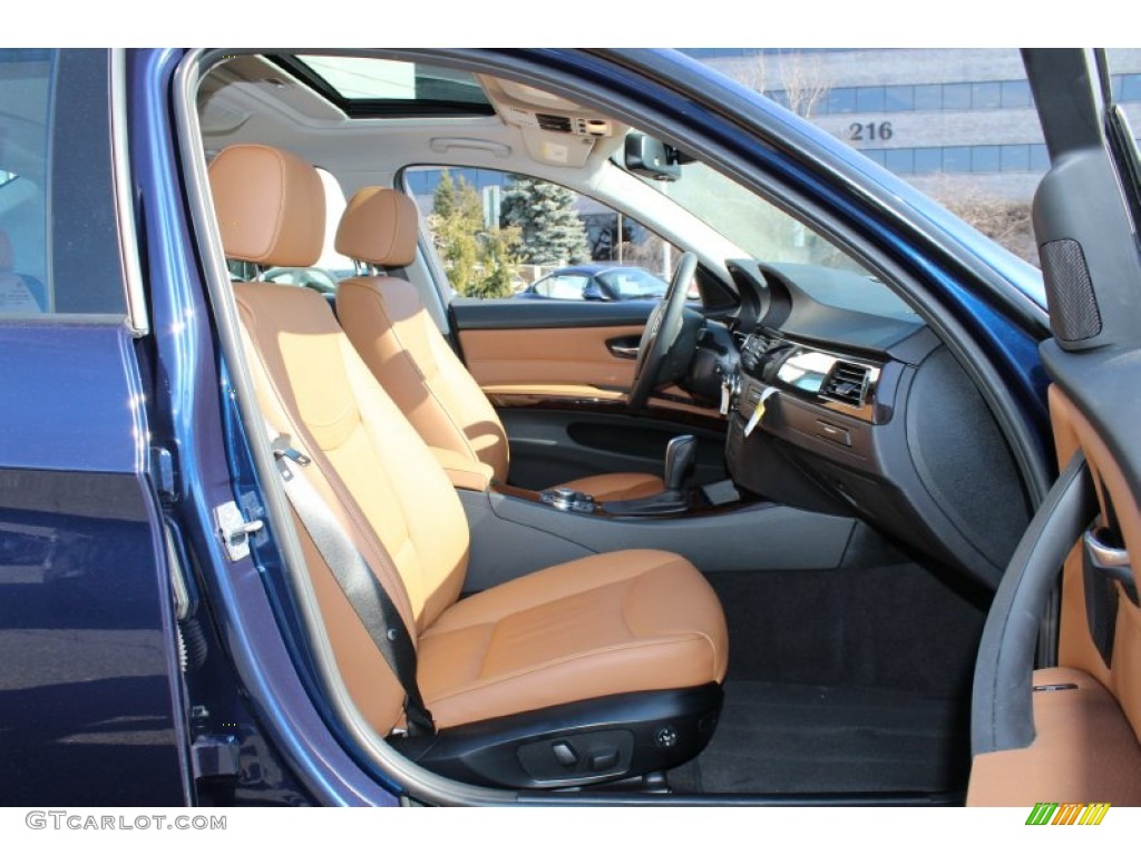 2011 3 Series 328i xDrive Sedan - Deep Sea Blue Metallic / Saddle Brown Dakota Leather photo #27