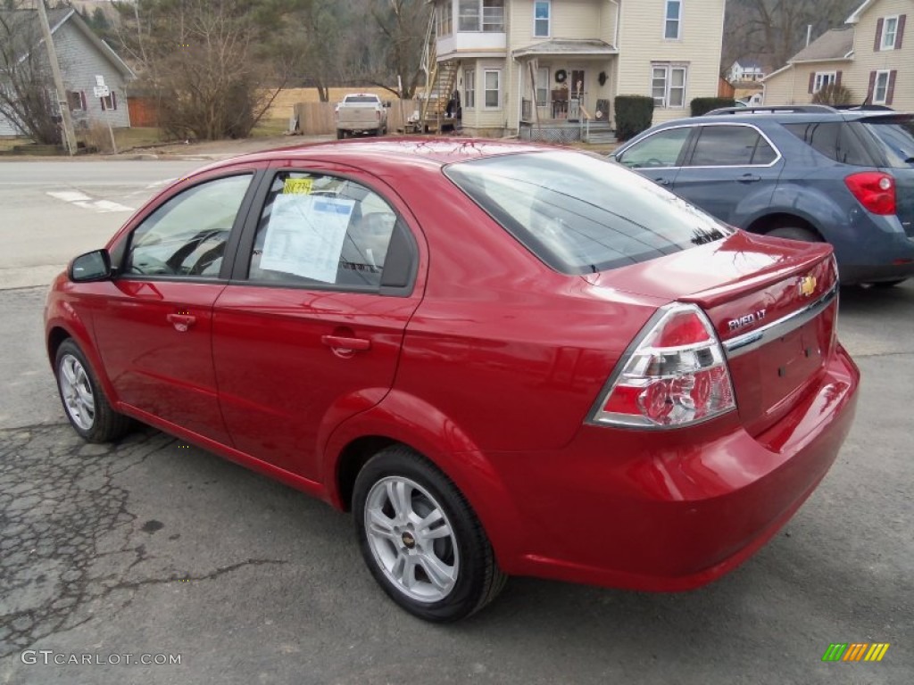 Sport Red 2011 Chevrolet Aveo LT Sedan Exterior Photo #61235038