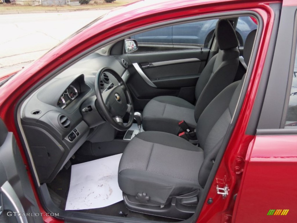 Charcoal Interior 2011 Chevrolet Aveo LT Sedan Photo #61235059