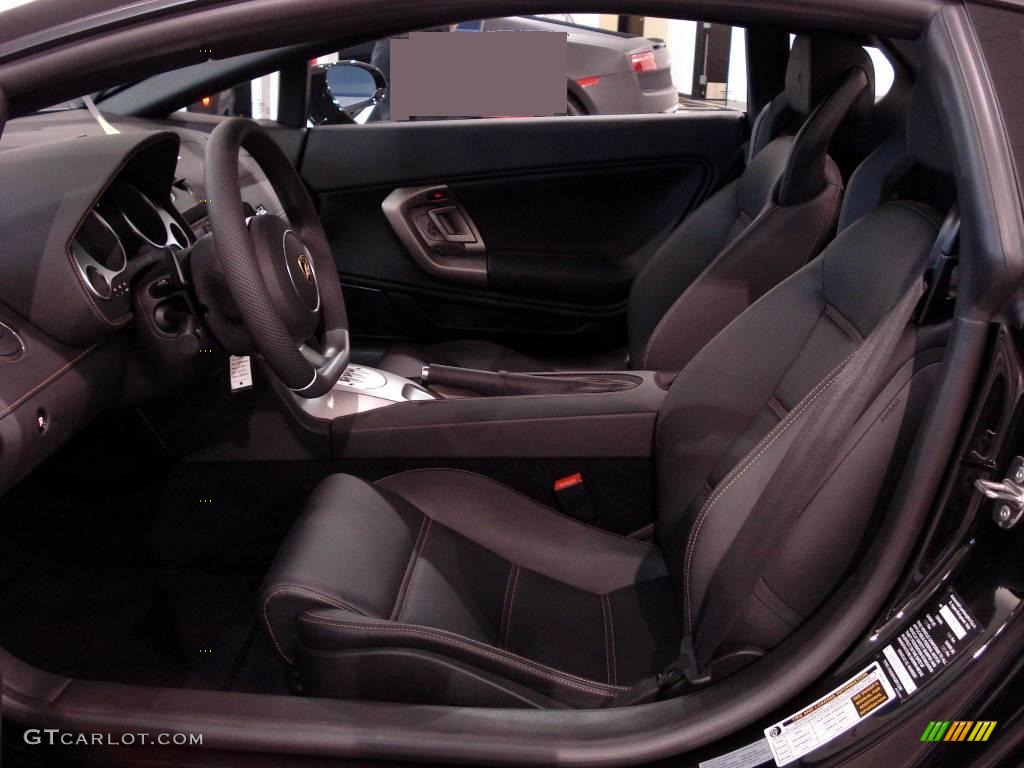 Nero Perseus Interior 2009 Lamborghini Gallardo LP560-4 Coupe Photo #6123571