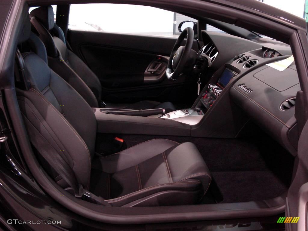 Nero Perseus Interior 2009 Lamborghini Gallardo LP560-4 Coupe Photo #6123586