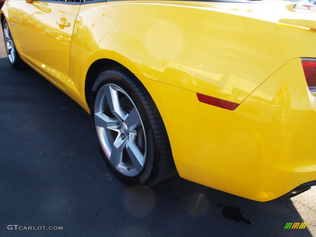 2011 Camaro SS/RS Convertible - Rally Yellow / Black photo #4