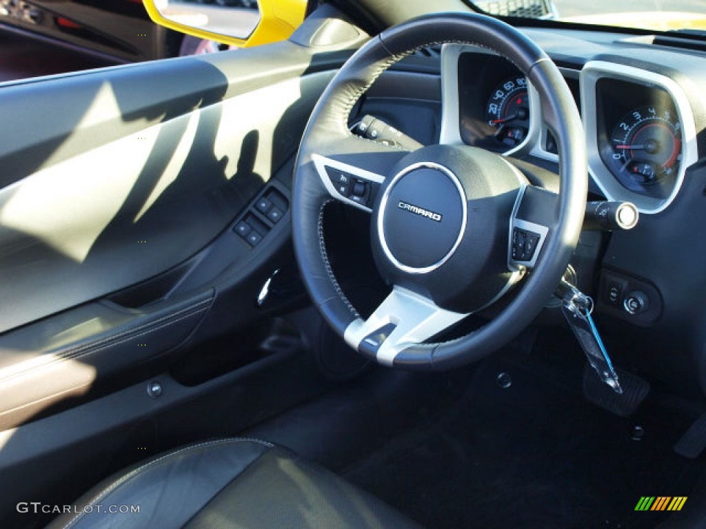 2011 Camaro SS/RS Convertible - Rally Yellow / Black photo #11