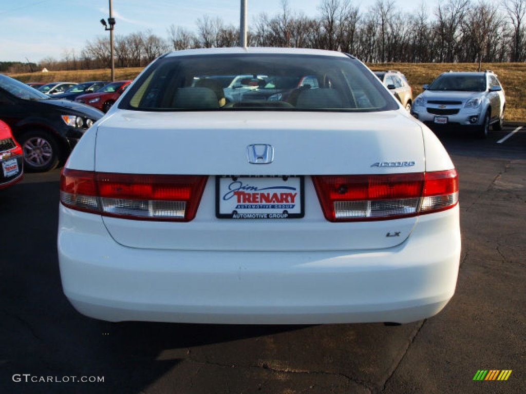 2003 Accord LX Sedan - Taffeta White / Ivory photo #6