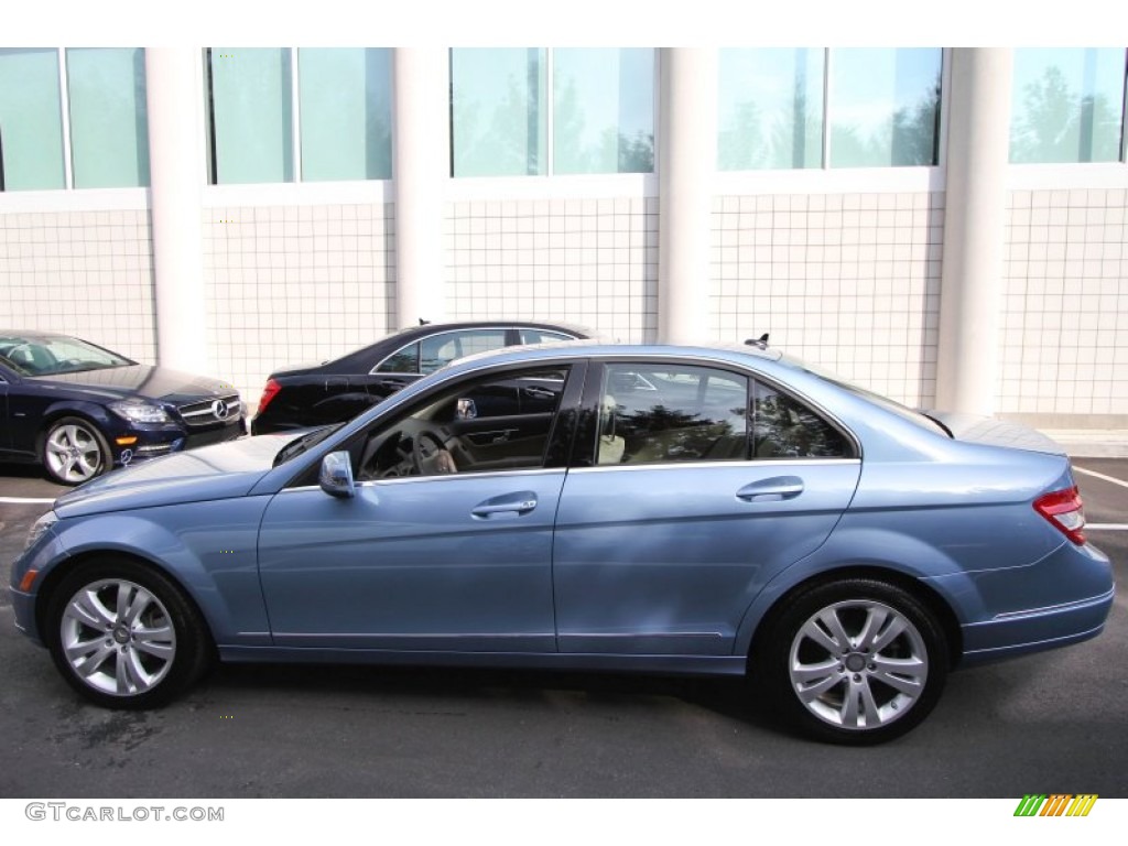 Quartz Blue Metallic 2011 Mercedes-Benz C 300 Luxury 4Matic Exterior Photo #61237454