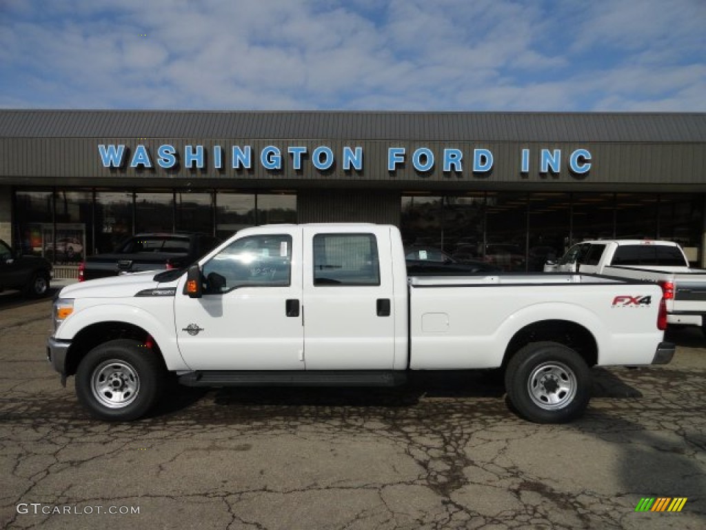 2012 F350 Super Duty XL Crew Cab 4x4 - Oxford White / Steel photo #1