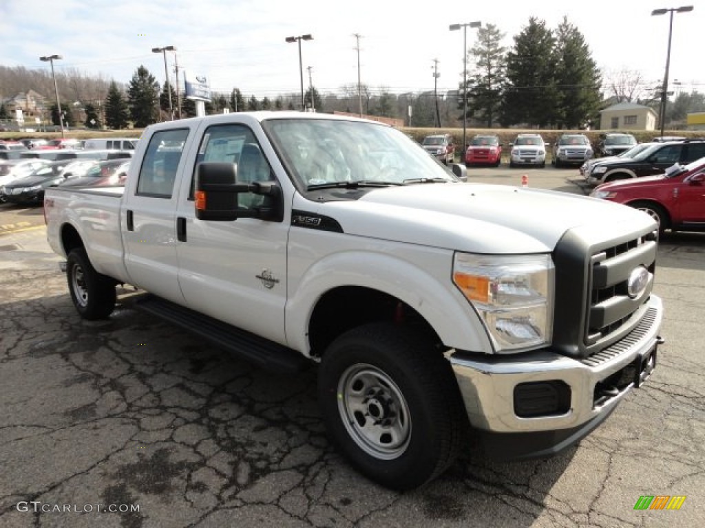 2012 F350 Super Duty XL Crew Cab 4x4 - Oxford White / Steel photo #6