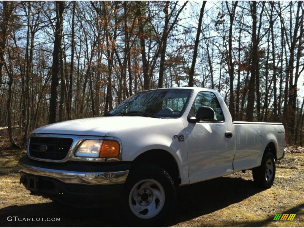 2004 F150 XL Heritage Regular Cab 4x4 - Oxford White / Heritage Graphite Grey photo #3