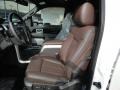 Platinum Sienna Brown/Black Leather Interior Photo for 2012 Ford F150 #61238102