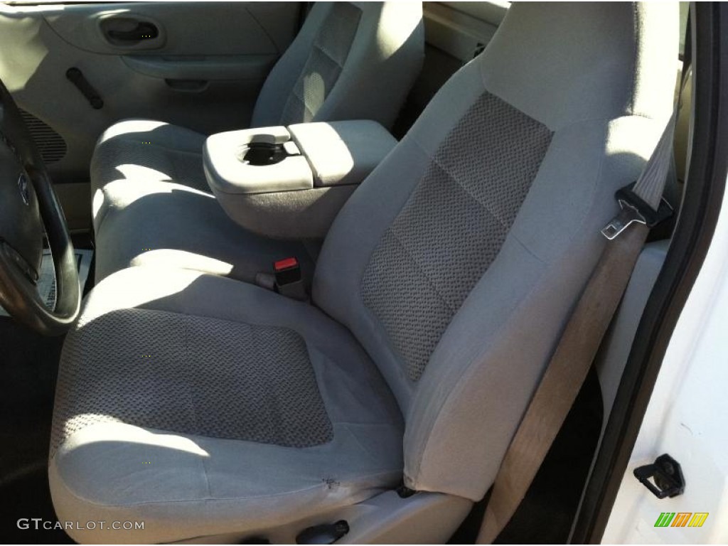 2004 F150 XL Heritage Regular Cab 4x4 - Oxford White / Heritage Graphite Grey photo #16