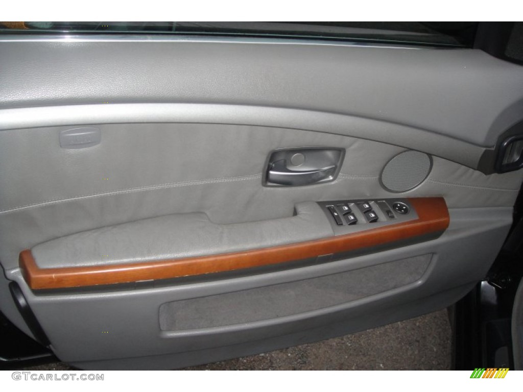 2002 7 Series 745i Sedan - Black Sapphire Metallic / Flannel Grey photo #20