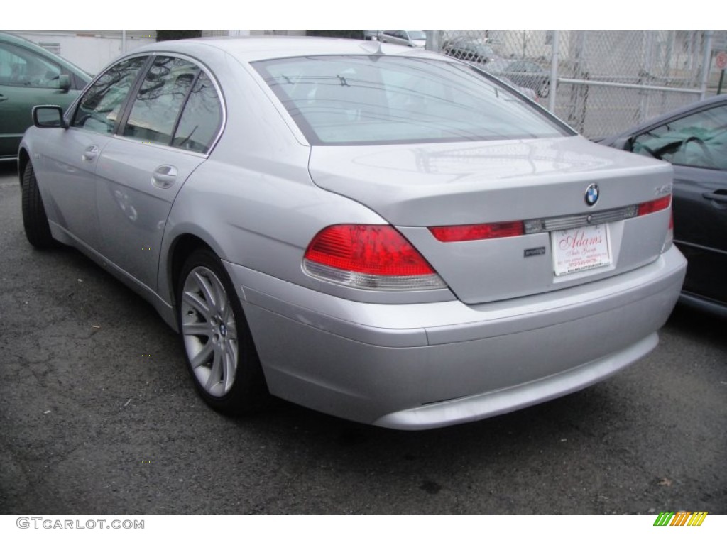 2002 7 Series 745i Sedan - Titanium Silver Metallic / Flannel Grey photo #5