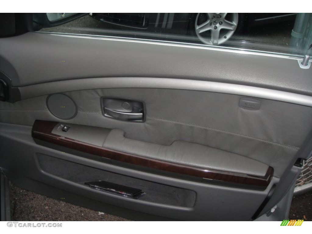 2002 7 Series 745i Sedan - Titanium Silver Metallic / Flannel Grey photo #17