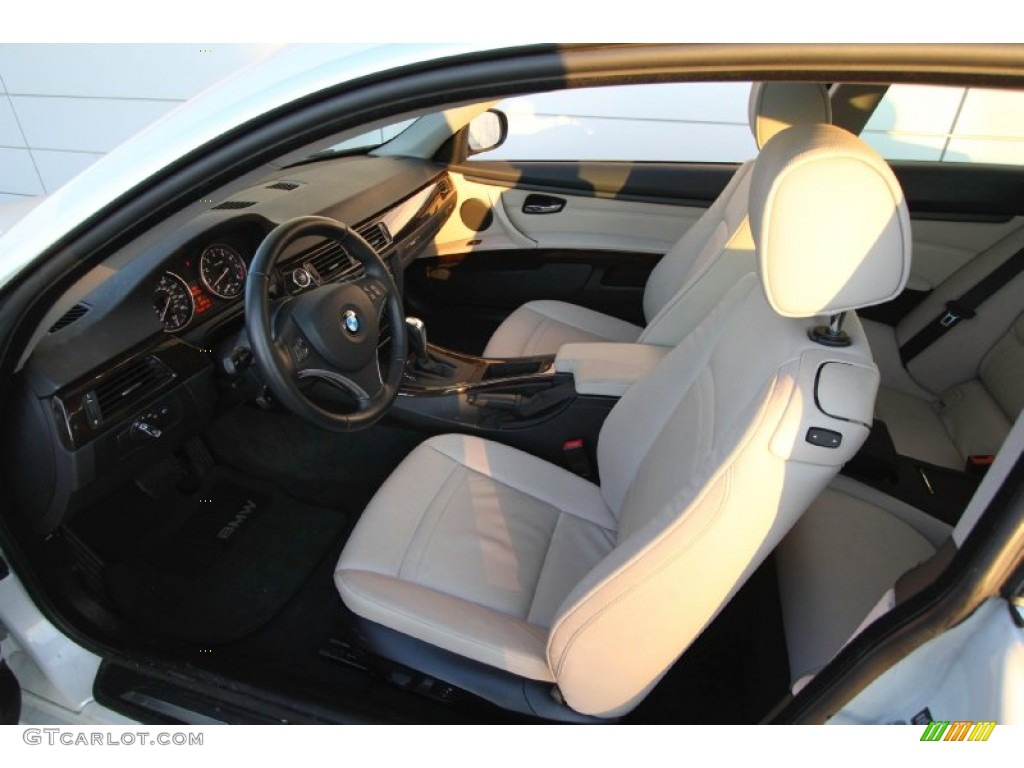 2011 3 Series 328i xDrive Coupe - Mineral White Metallic / Oyster/Black Dakota Leather photo #9