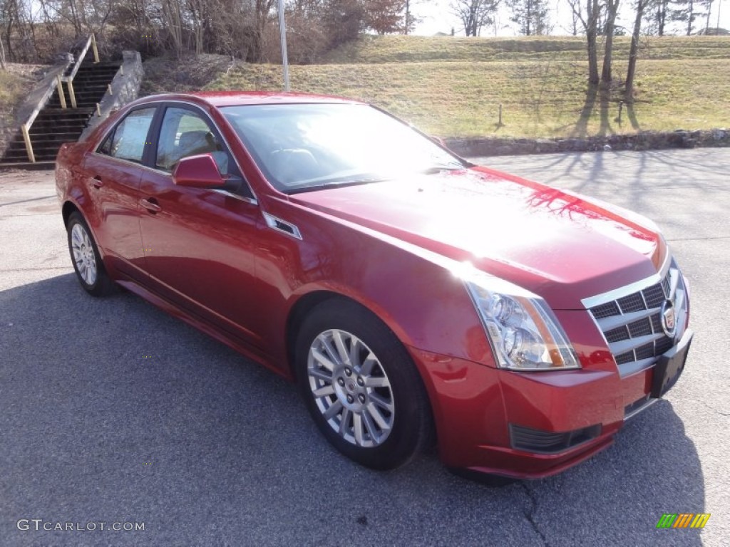 2011 CTS 3.0 Sedan - Crystal Red Tintcoat / Cashmere/Cocoa photo #5