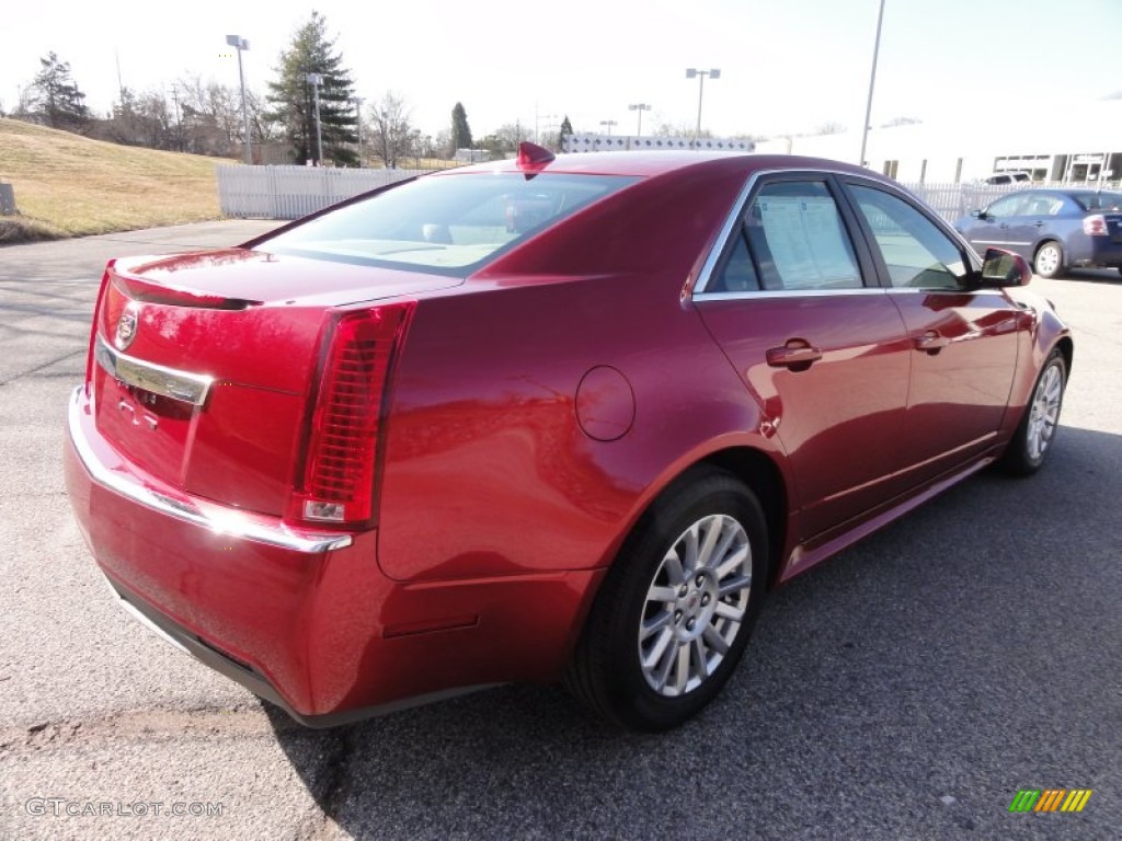 2011 CTS 3.0 Sedan - Crystal Red Tintcoat / Cashmere/Cocoa photo #8