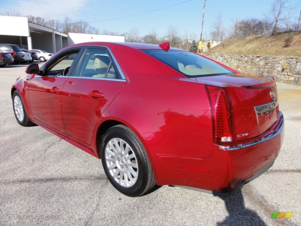 2011 CTS 3.0 Sedan - Crystal Red Tintcoat / Cashmere/Cocoa photo #10