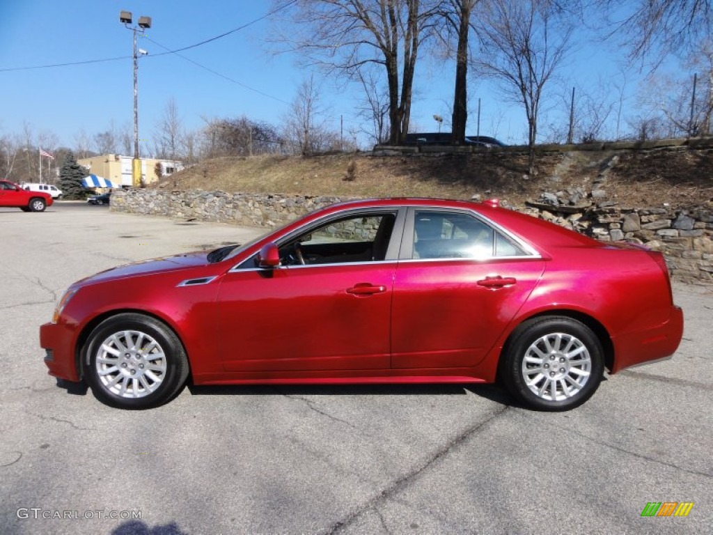2011 CTS 3.0 Sedan - Crystal Red Tintcoat / Cashmere/Cocoa photo #11