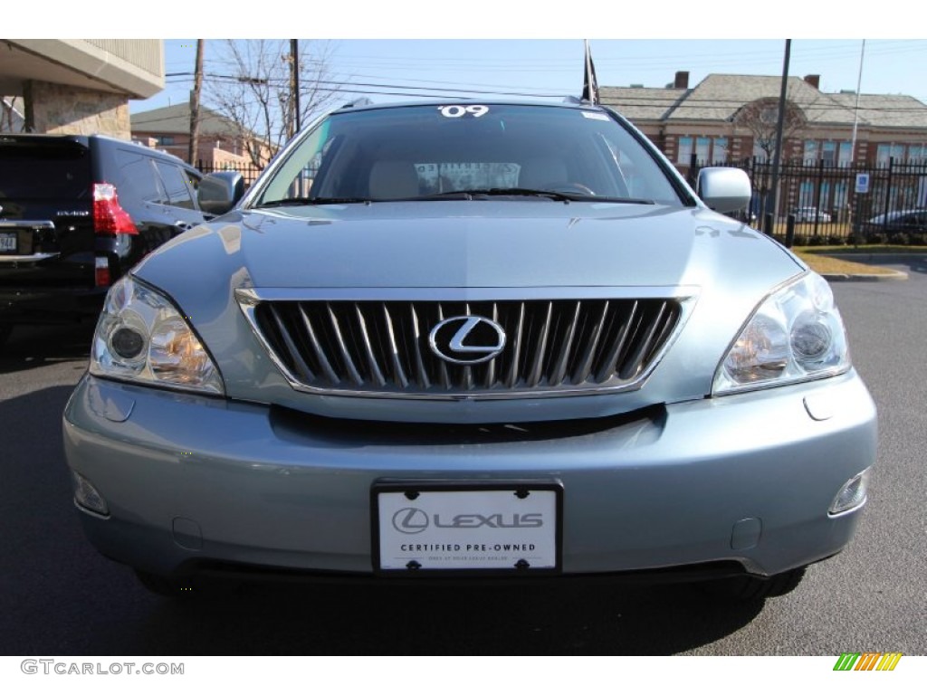 2009 RX 350 AWD - Breakwater Blue Metallic / Parchment photo #3