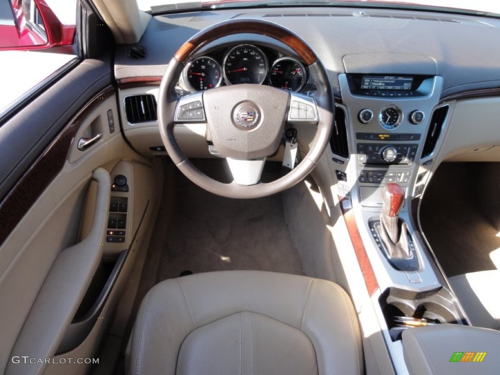 2011 CTS 3.0 Sedan - Crystal Red Tintcoat / Cashmere/Cocoa photo #25