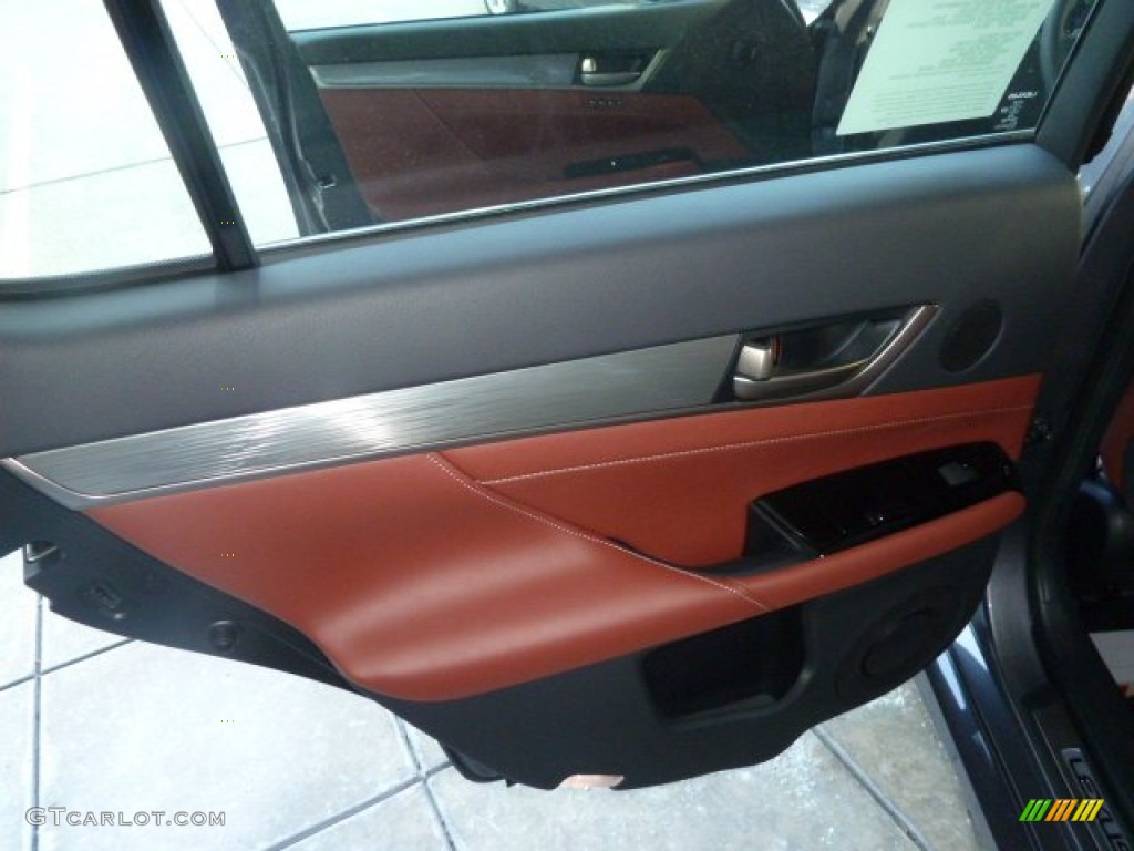 2013 Lexus GS 350 AWD F Sport Cabernet Door Panel Photo #61243646