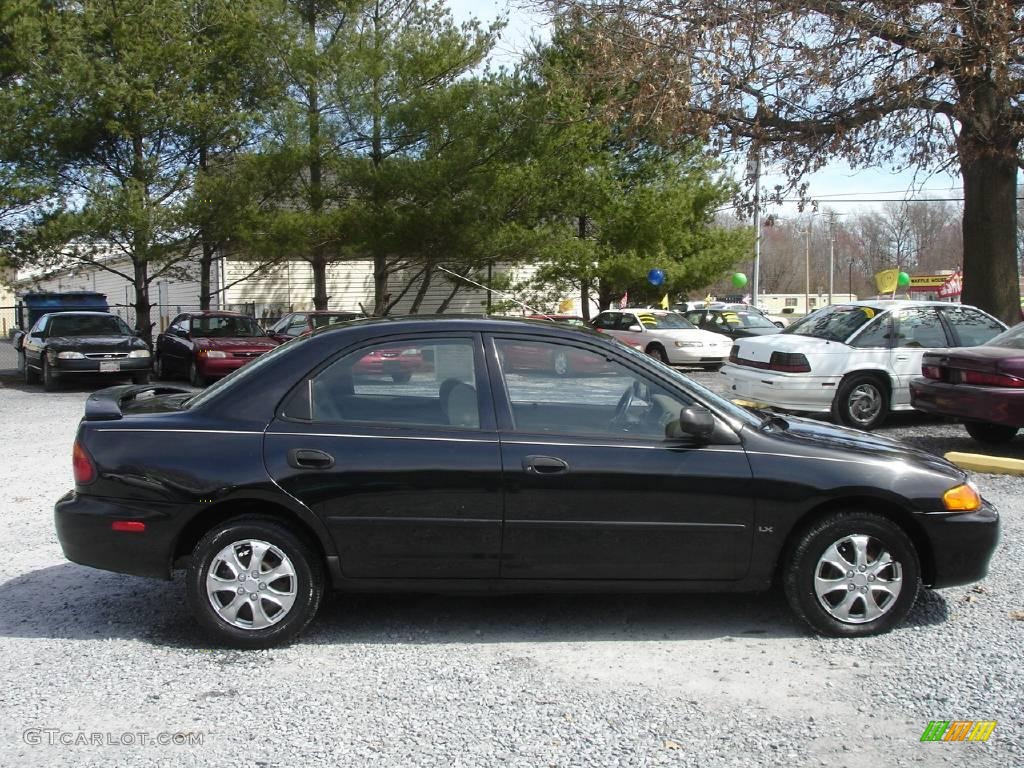 1998 Protege DX - Brilliant Black / Beige photo #4
