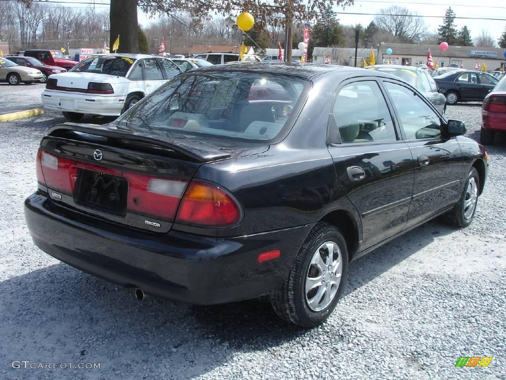 1998 Protege DX - Brilliant Black / Beige photo #5