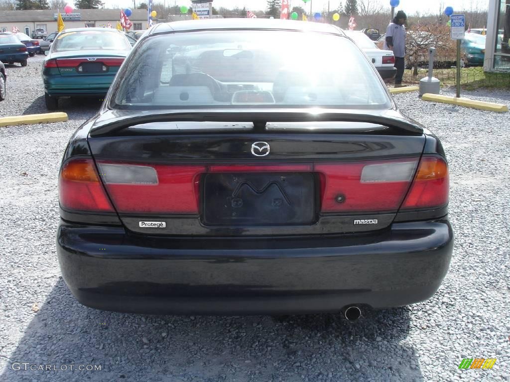 1998 Protege DX - Brilliant Black / Beige photo #6