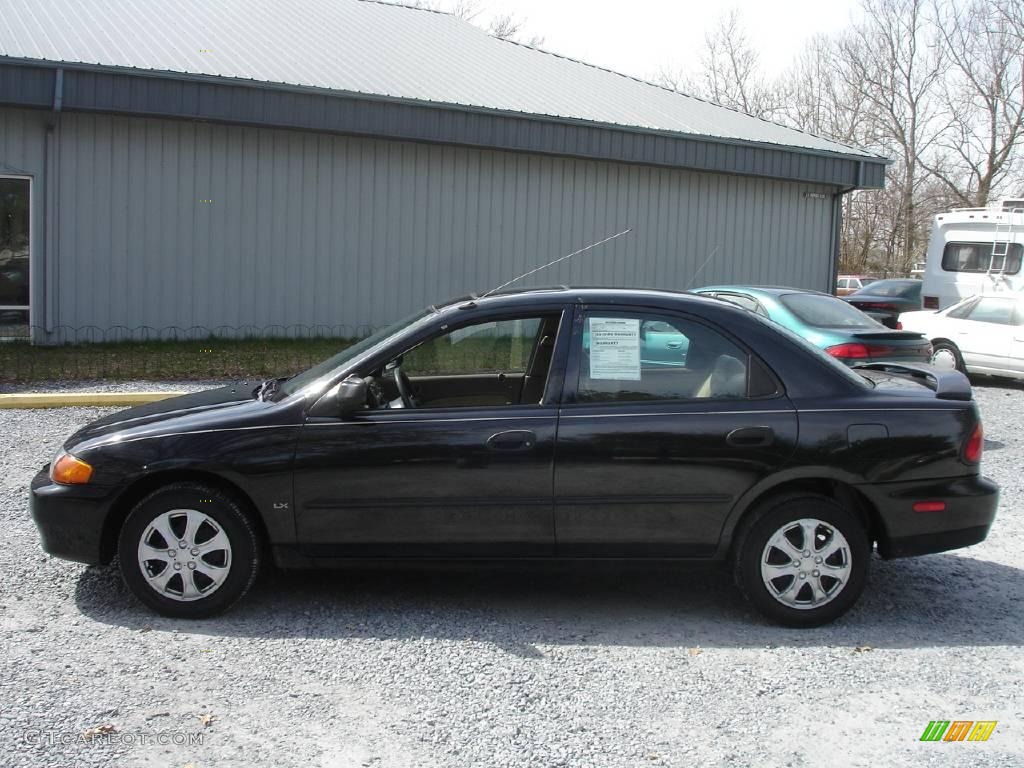 1998 Protege DX - Brilliant Black / Beige photo #8